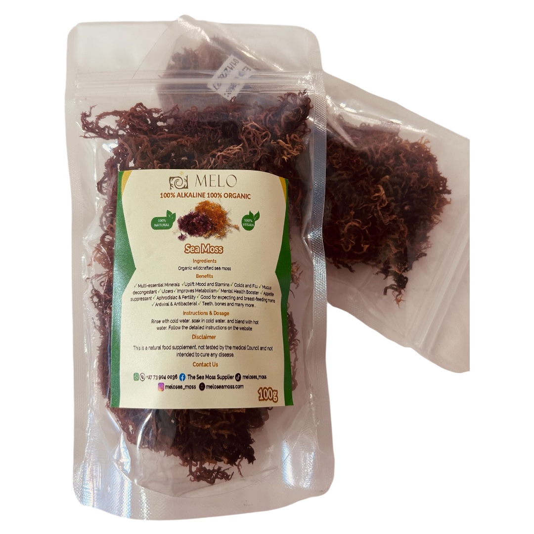 100g Purple Sea Moss (Wild crafted Seamoss Irish Moss) 100g