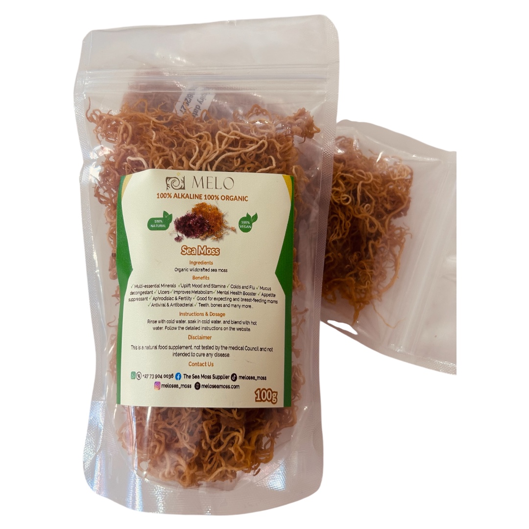 100g Gold Seamoss Benefits - 100g Gold Sea Moss( Wild Crafted Irish Sea Moss)